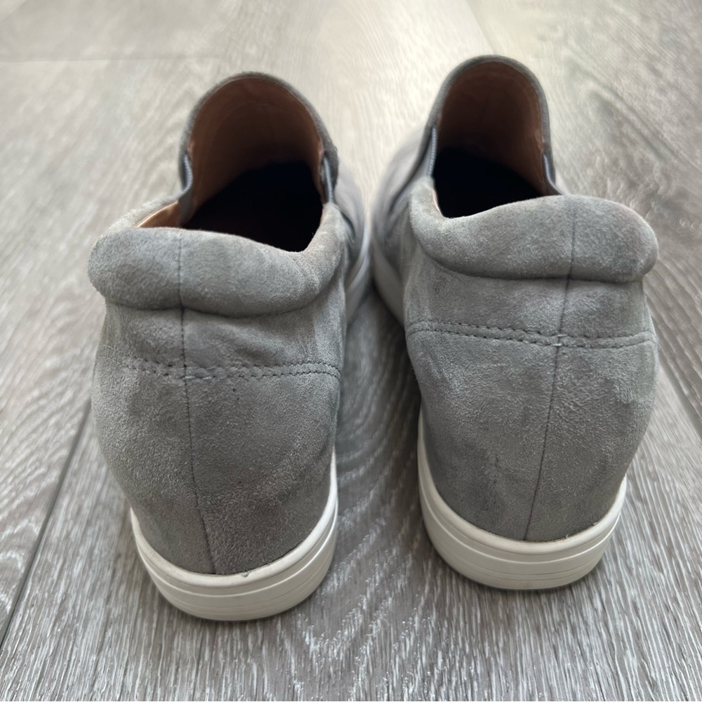 CASLON AUSTIN SUEDE SLIP ON HIDDEN WEDGE SNEAKER GREY 8 - Picture 5 of 11